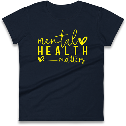 Yellow Mental Health Ladies Shirt
