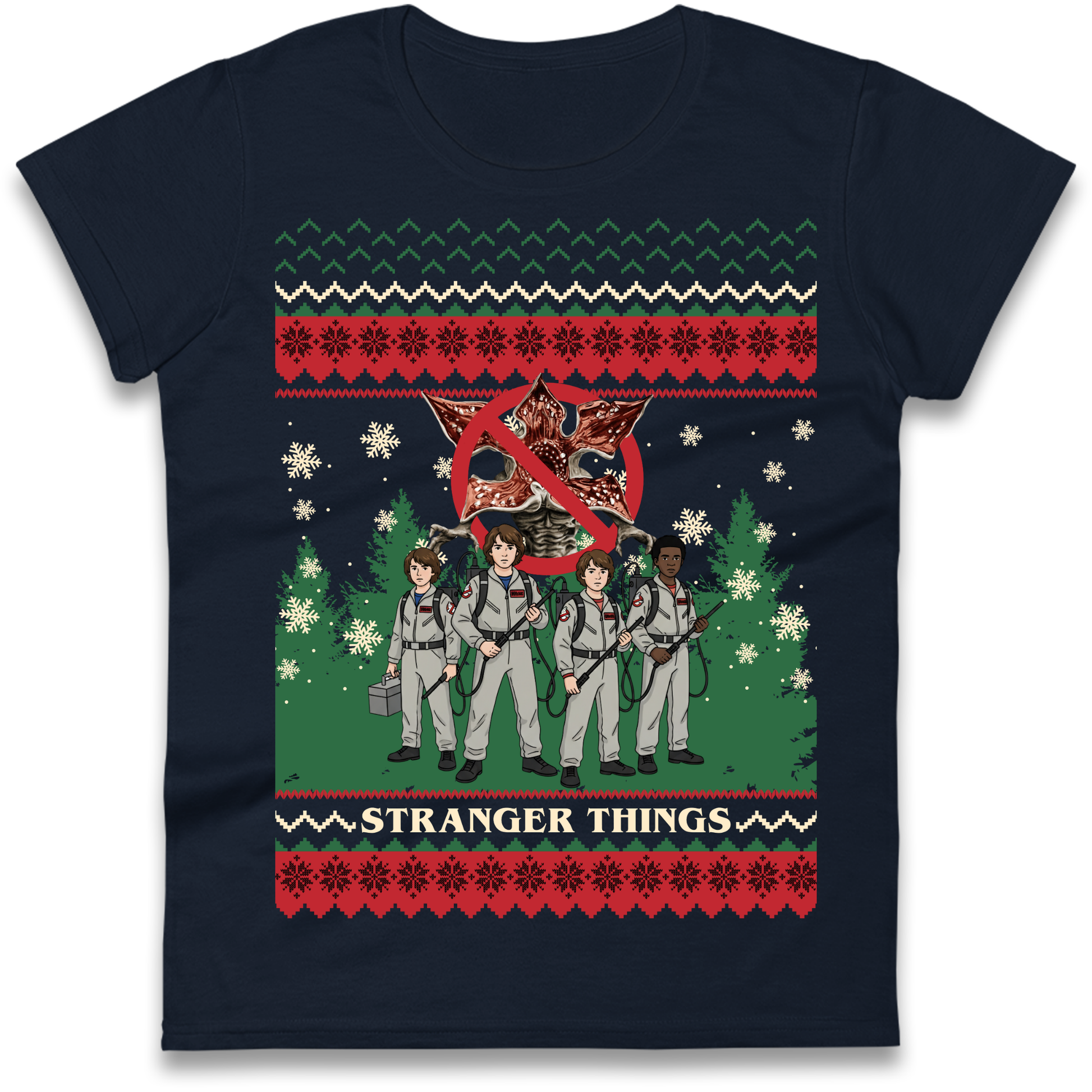 Stranger Things Demogorgon Christmas Ladies Shirt