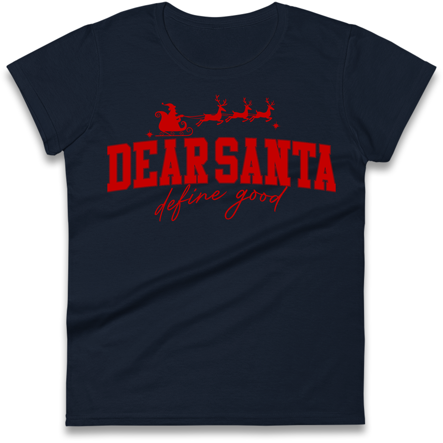 Dear Santa Christmas Ladies Shirt