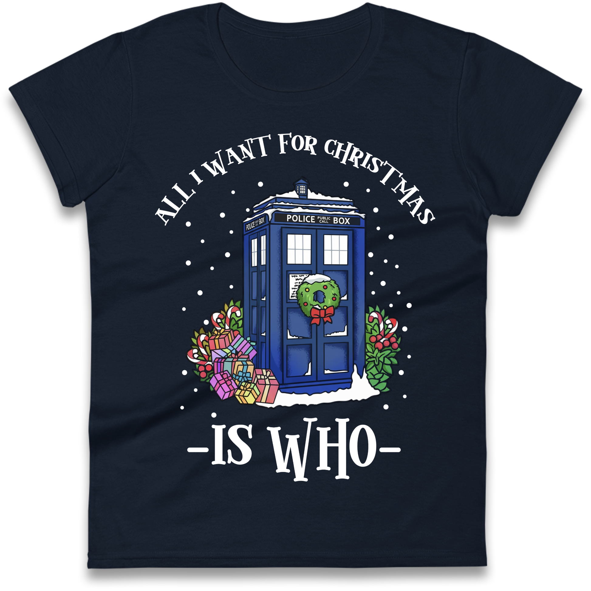 Dr Who Christmas Ladies Shirt