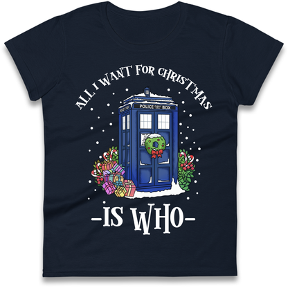 Dr Who Christmas Ladies Shirt