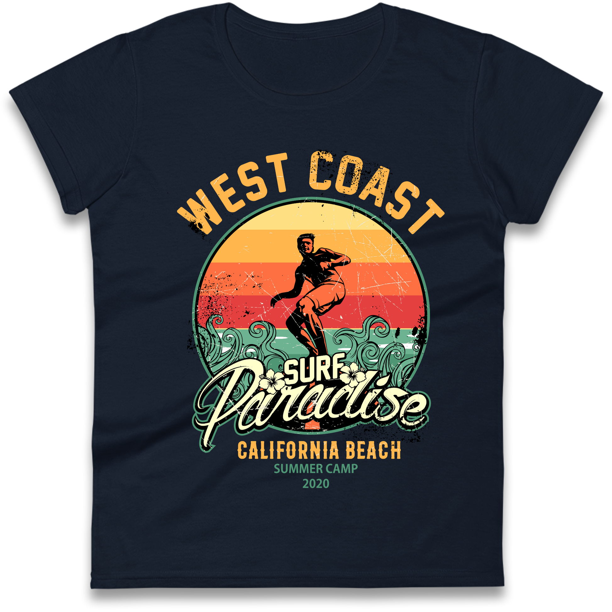 West Coast Surf Paradise Ladies Shirt