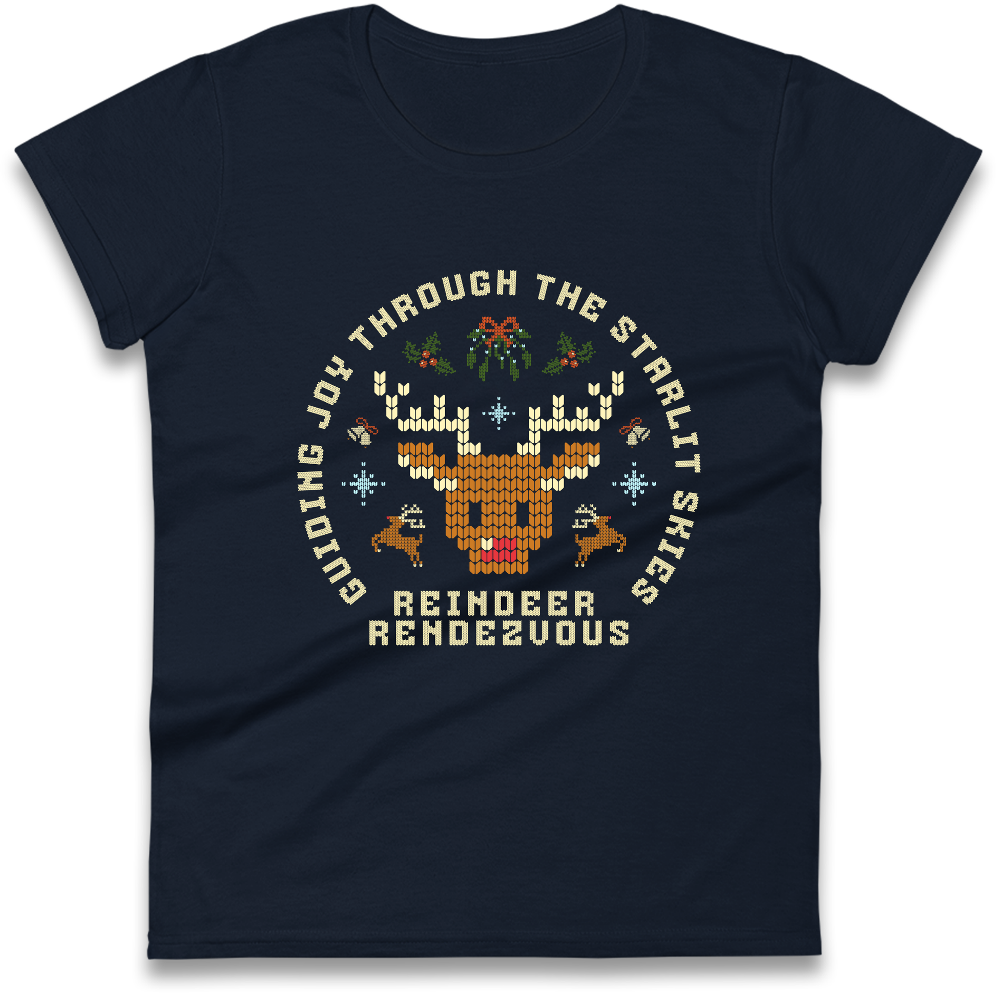 Reindeer Rendezvous Christmas Ladies Shirt