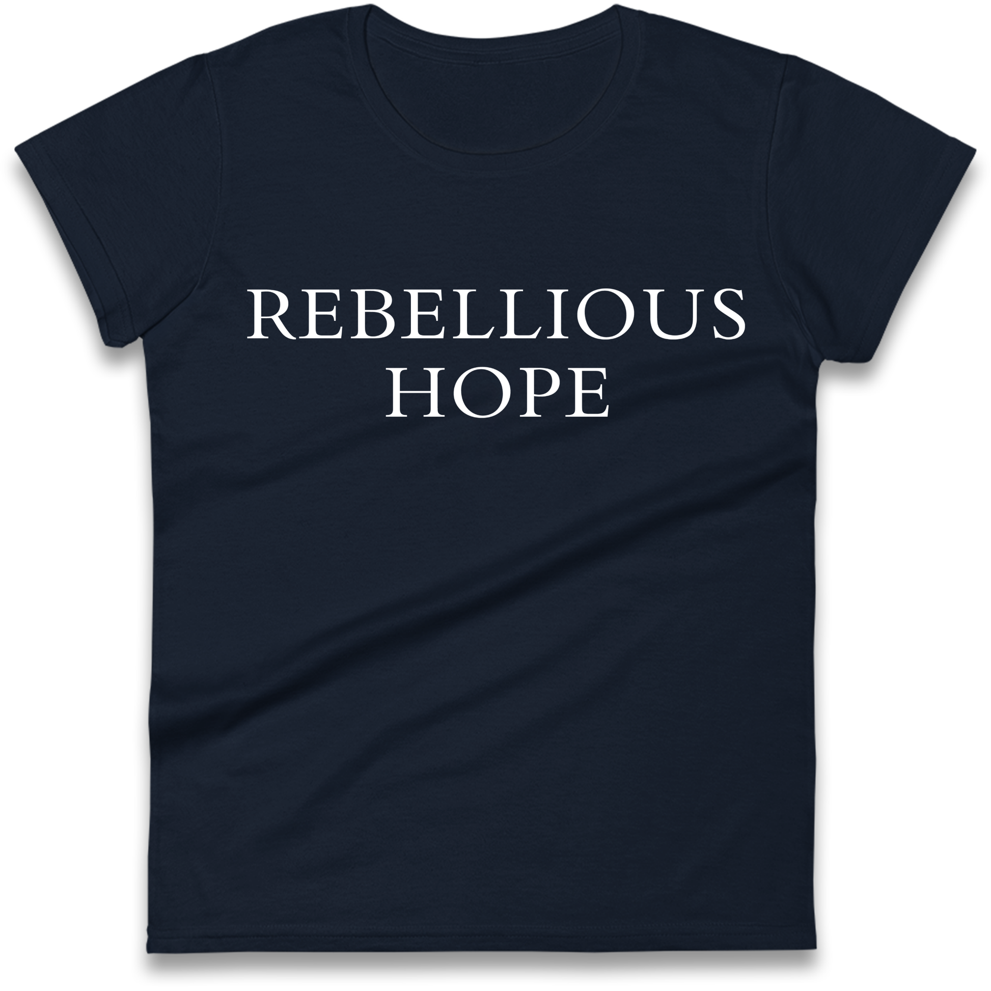 Rebellious Hope Embroidered Ladies Shirt