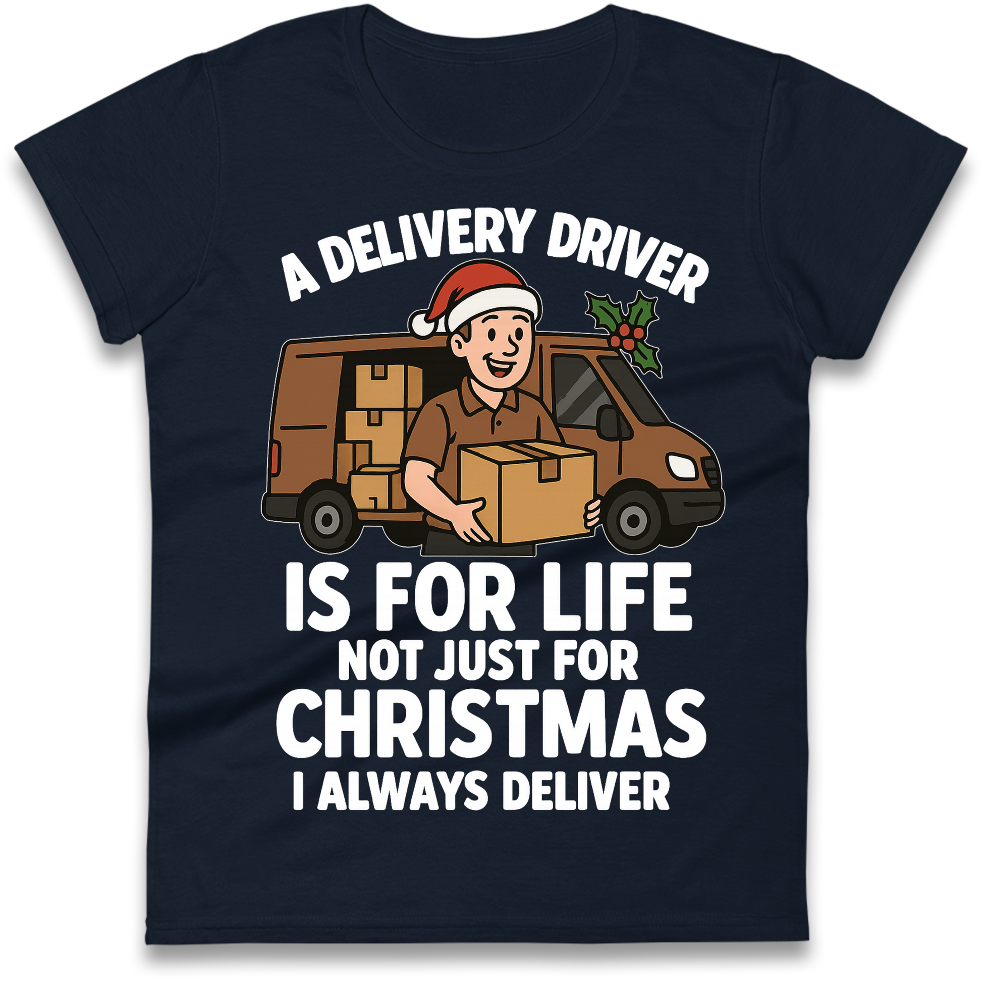 Delivery Driver Christmas Ladies Shirt