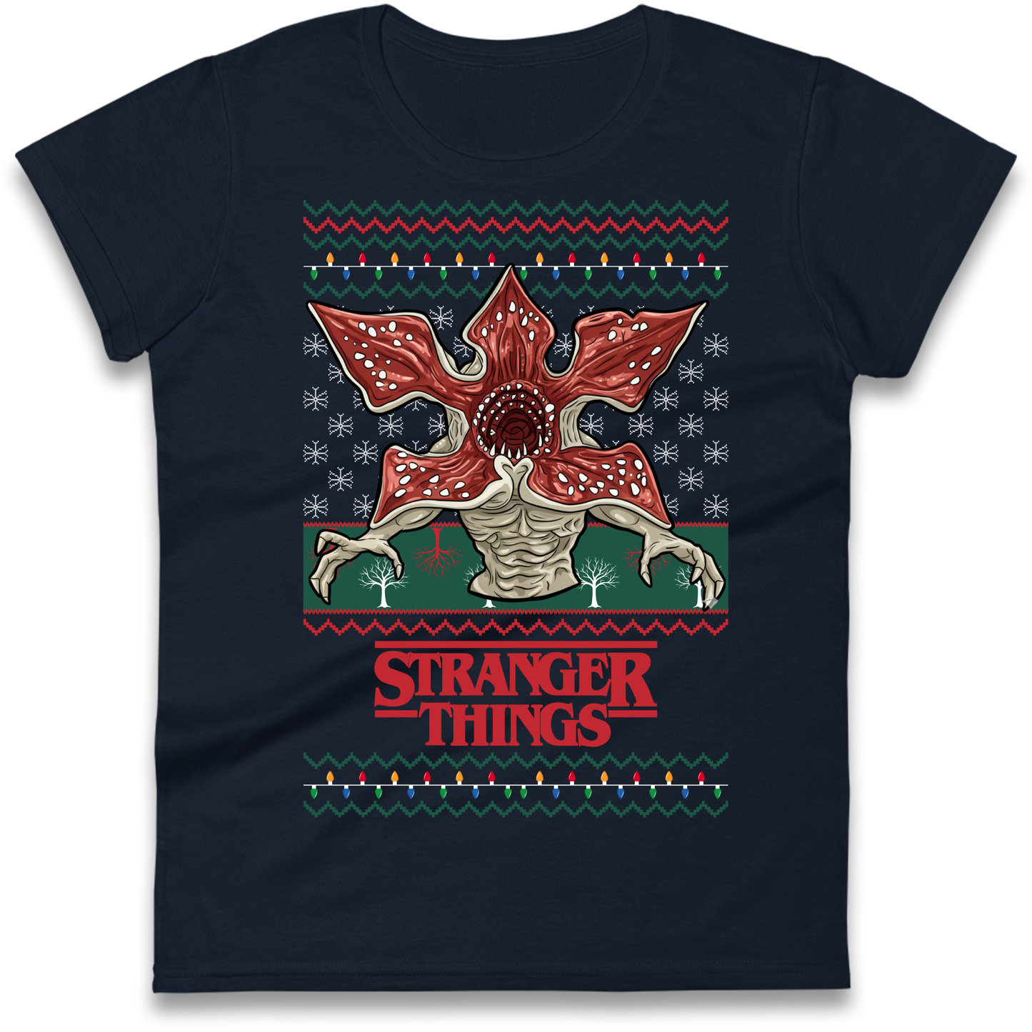 Demogorgon Christmas Ladies Shirt