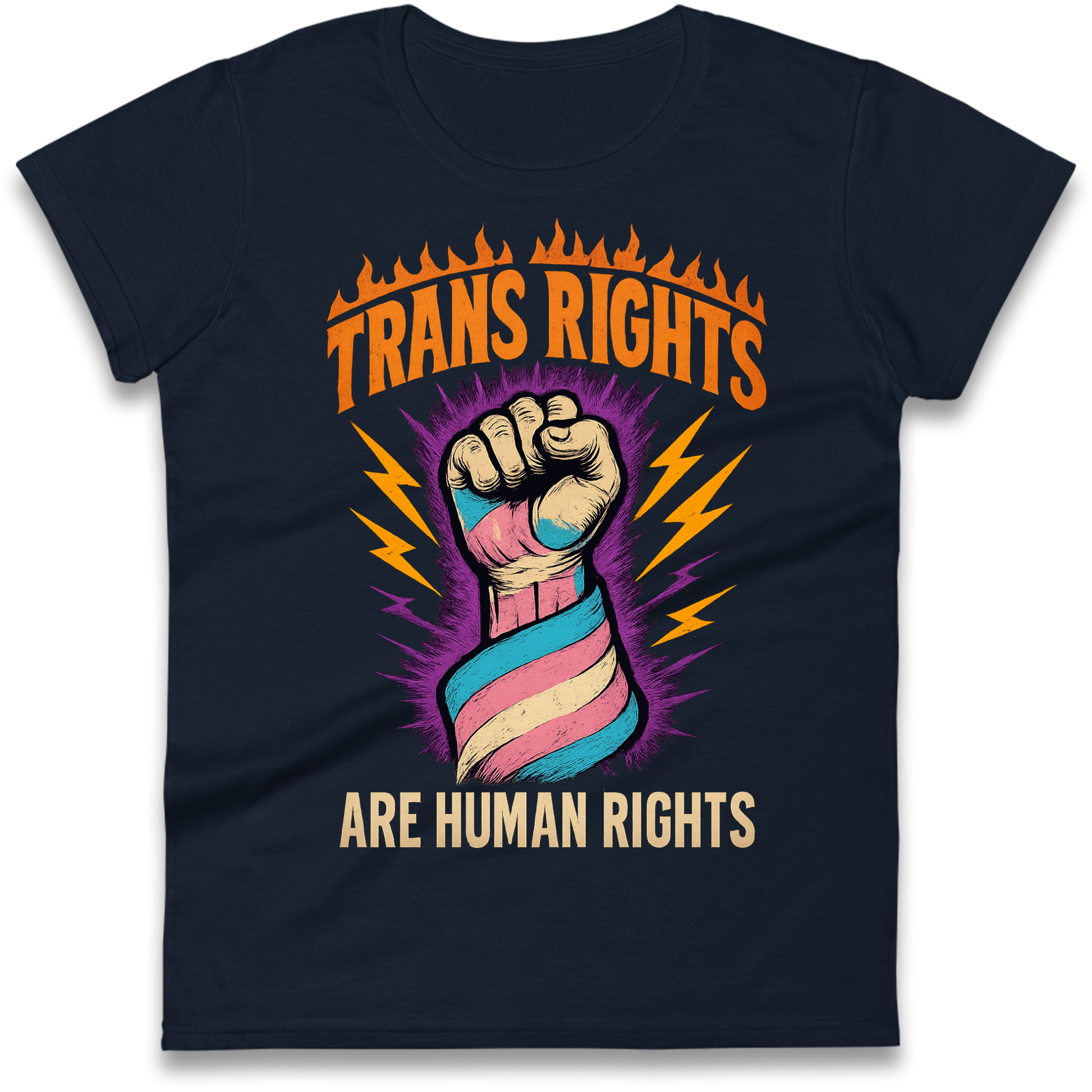 Trans Rights Are Human Rights Ladies Shirt