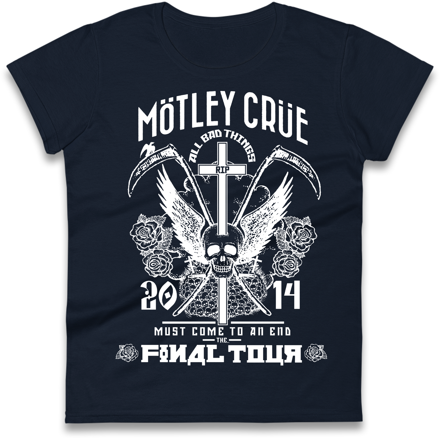 Motley Crue All Bad Things Ladies Shirt