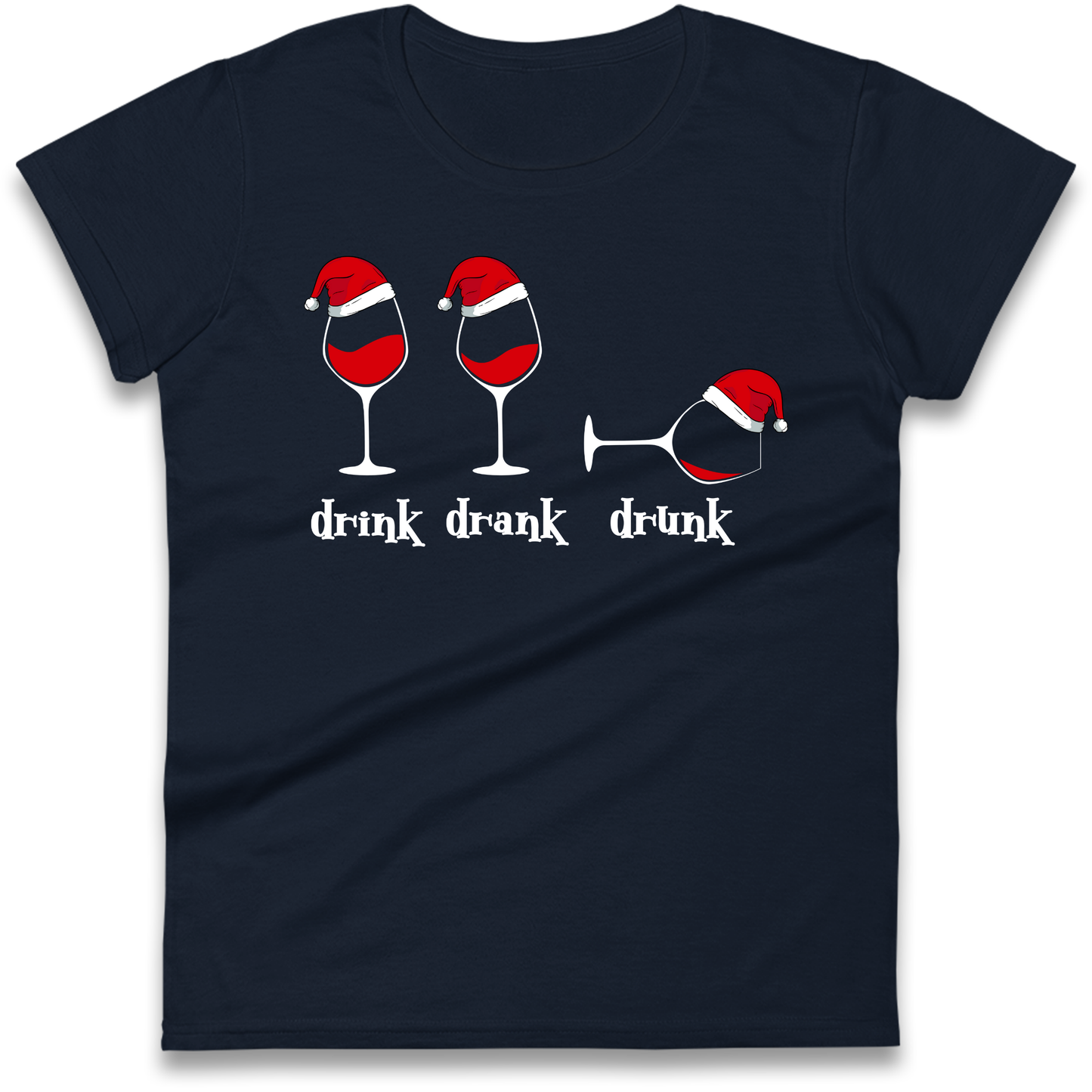 Drink Drank Drunk Ladies Shirt