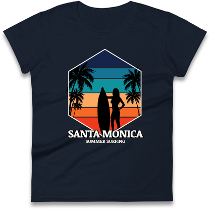 Santa Monica Summer Surfing Ladies Shirt
