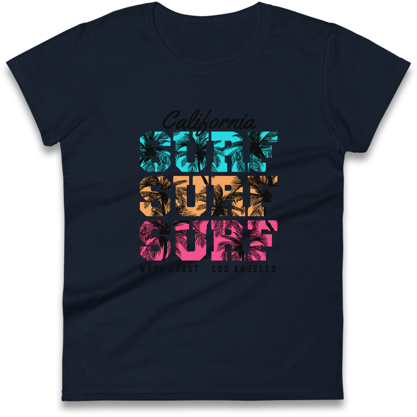 California Surf Surf Surf Ladies Shirt