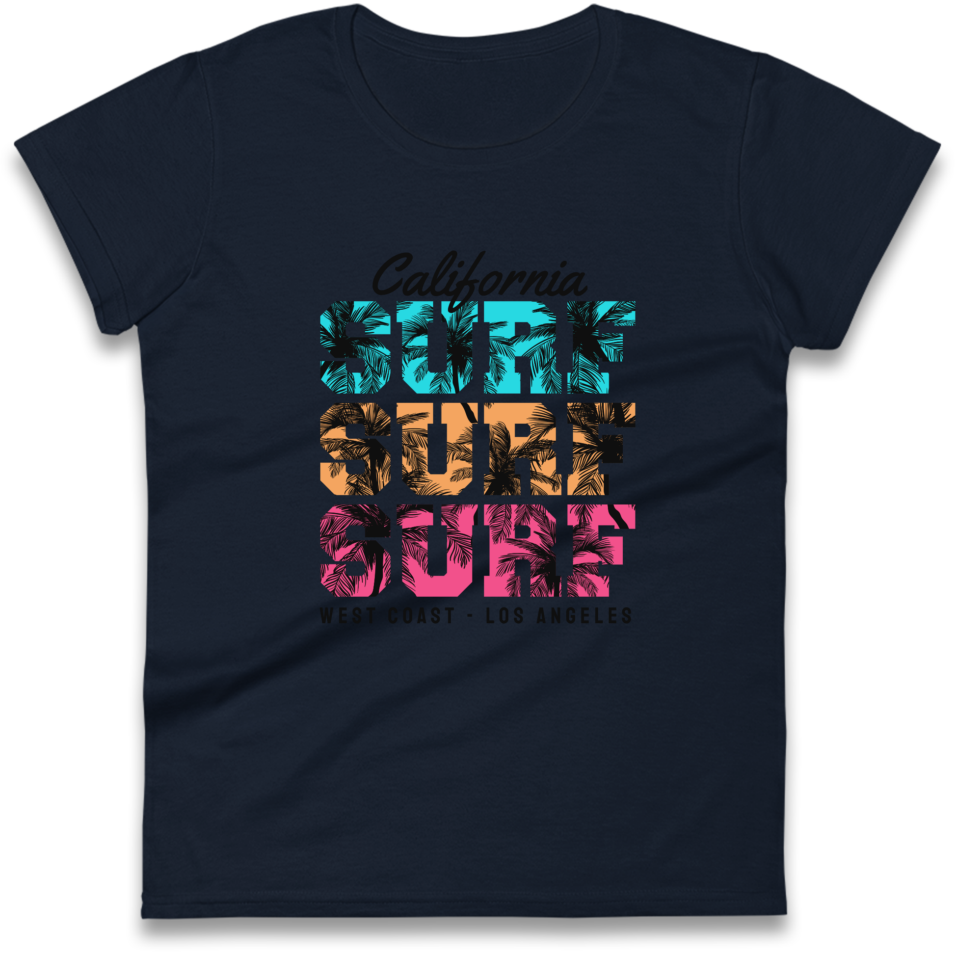 California Surf Surf Surf Ladies Shirt