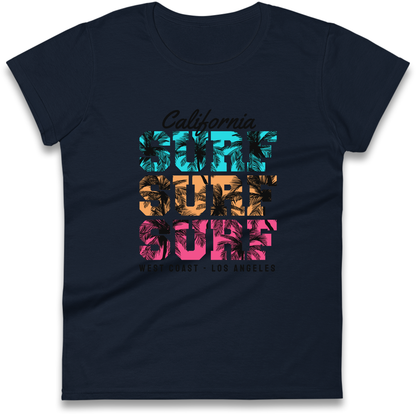 California Surf Surf Surf Ladies Shirt