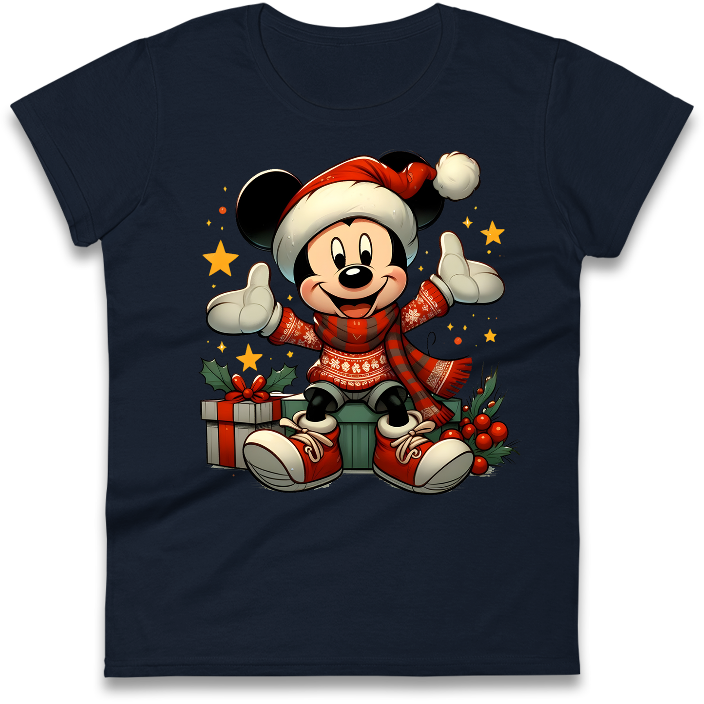 Micky Mouse Christmas Ladies Shirt