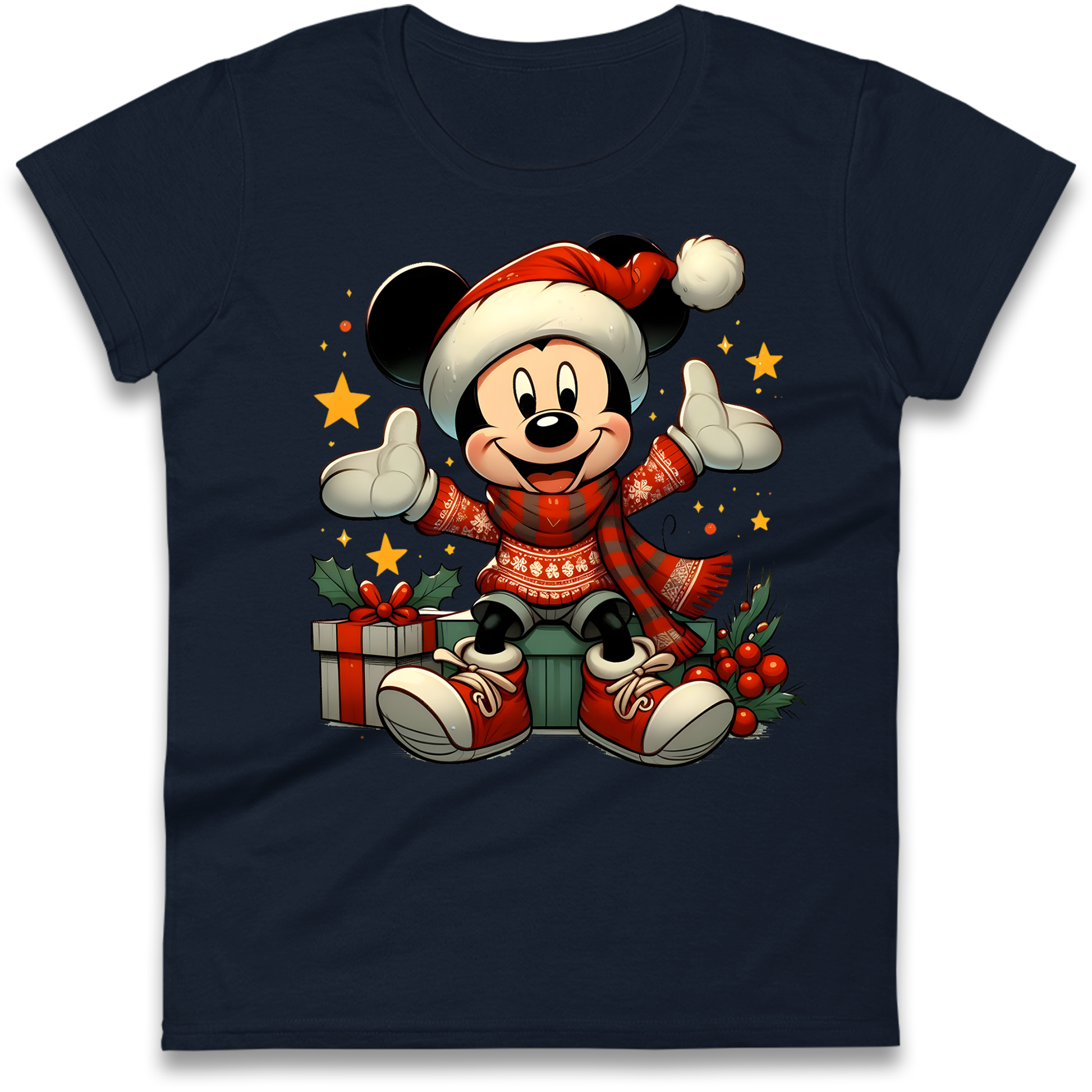 Micky Mouse Christmas Ladies Shirt