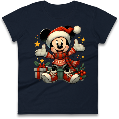 Micky Mouse Christmas Ladies Shirt