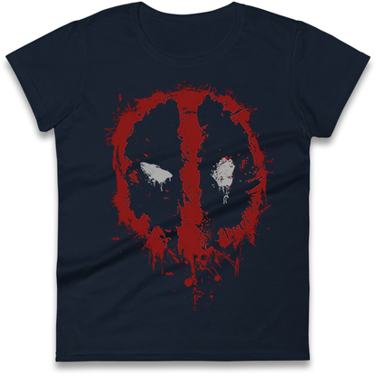 Marvel Deadpool Splatter Icon Ladies Shirt