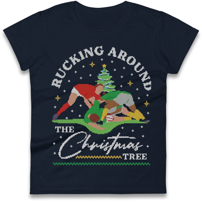 Rugby Christmas Ladies Shirt