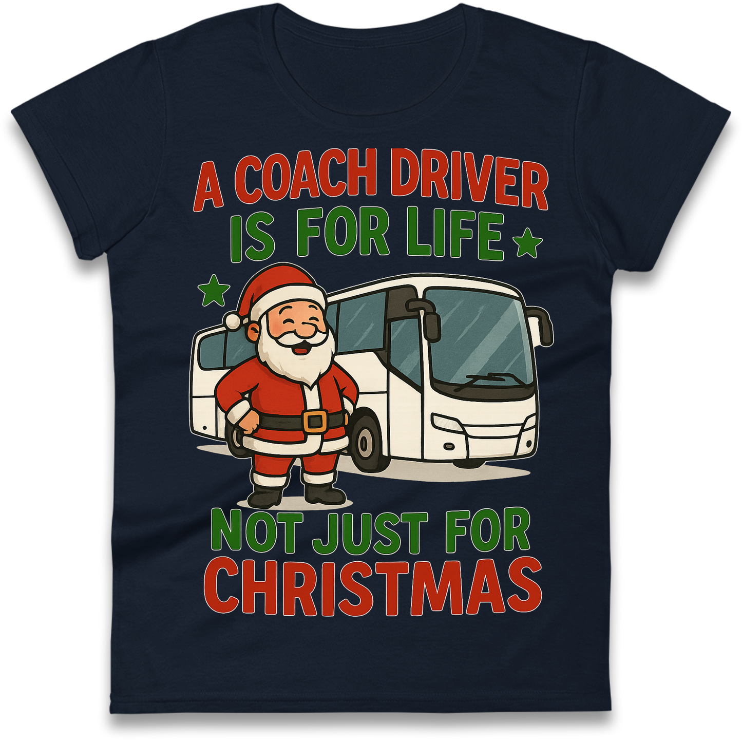 Coach Driver Christmas Ladies Shirt
