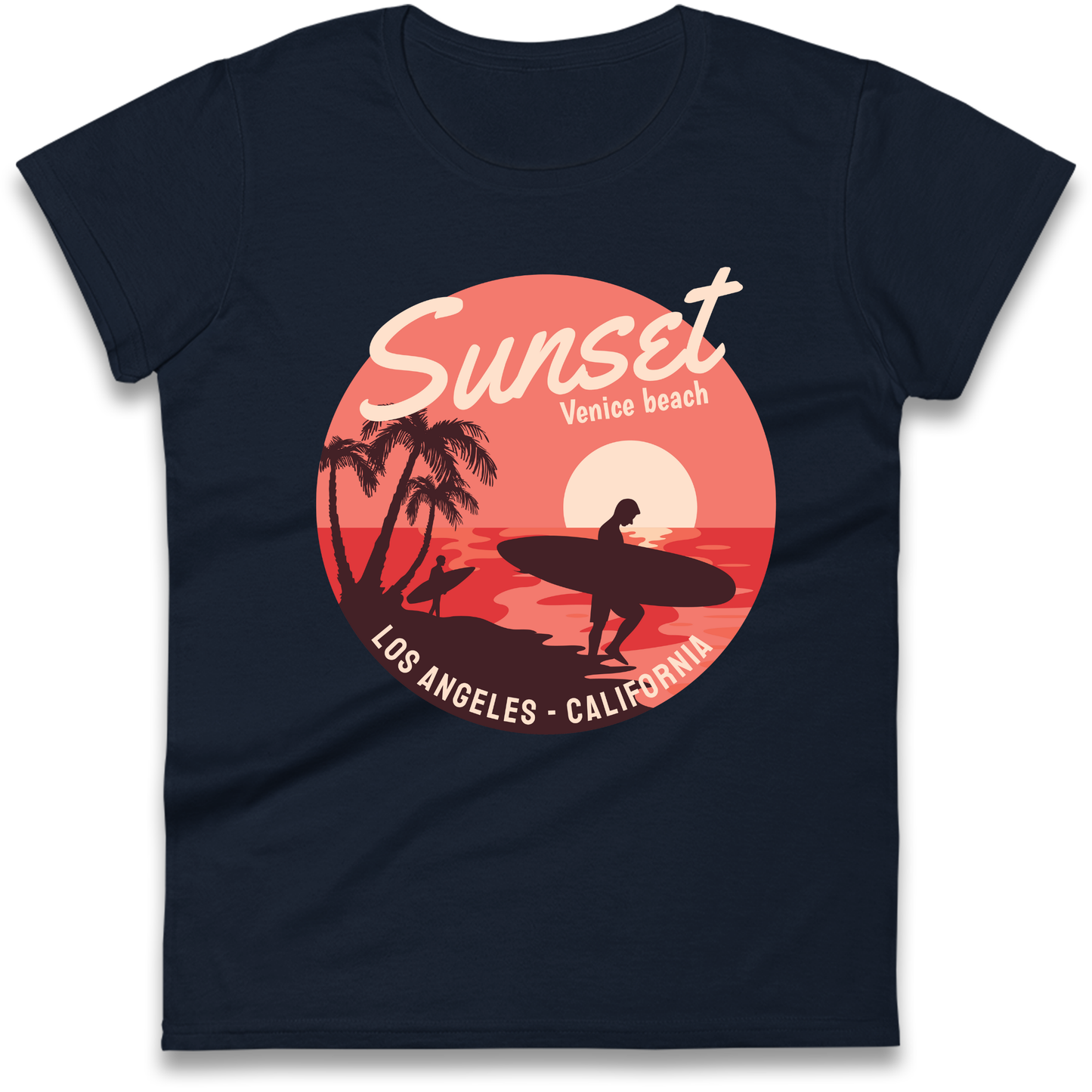Sunset Venice Beach Ladies Shirt