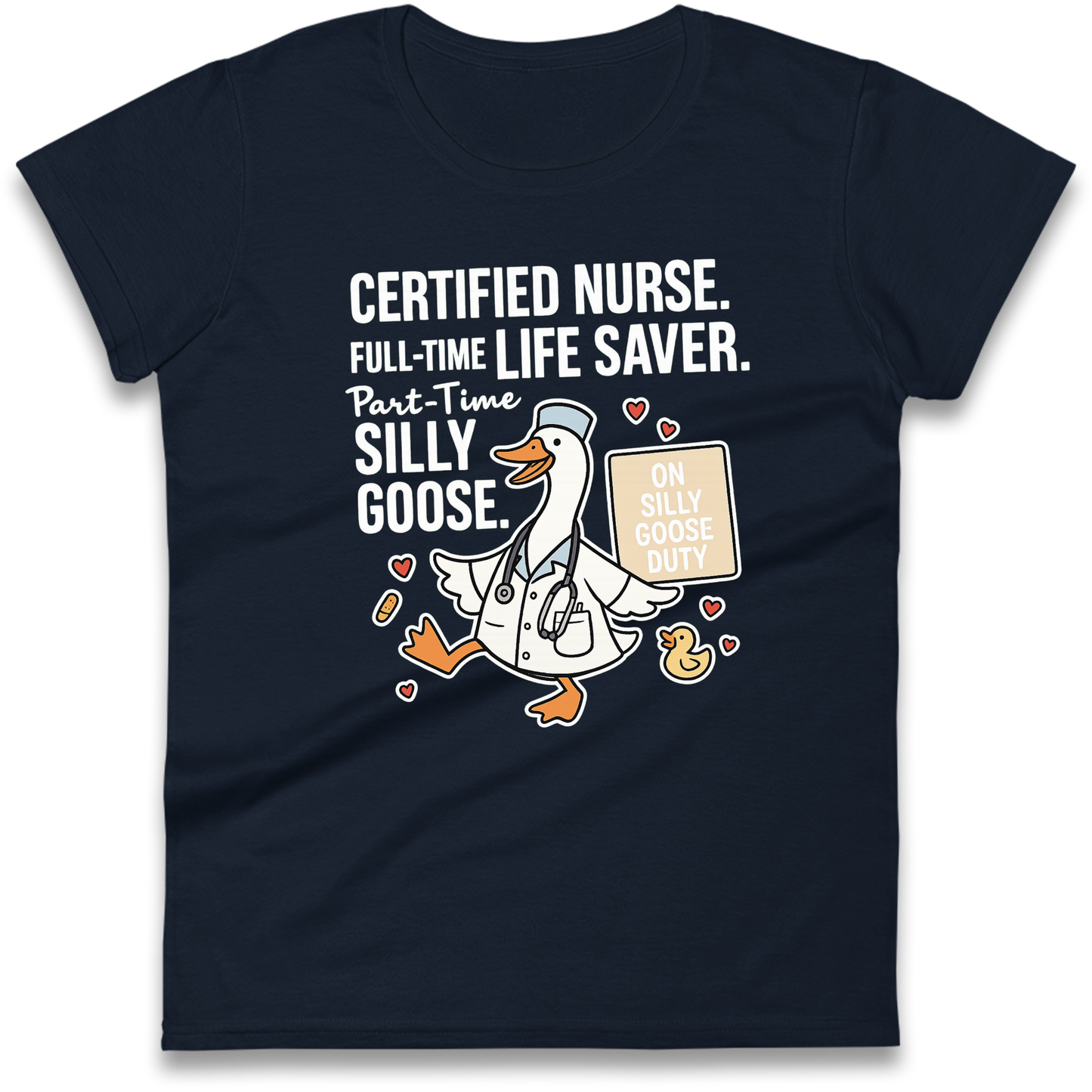 Full Time Nurse Part Time Silly Goose Ladies Shirt