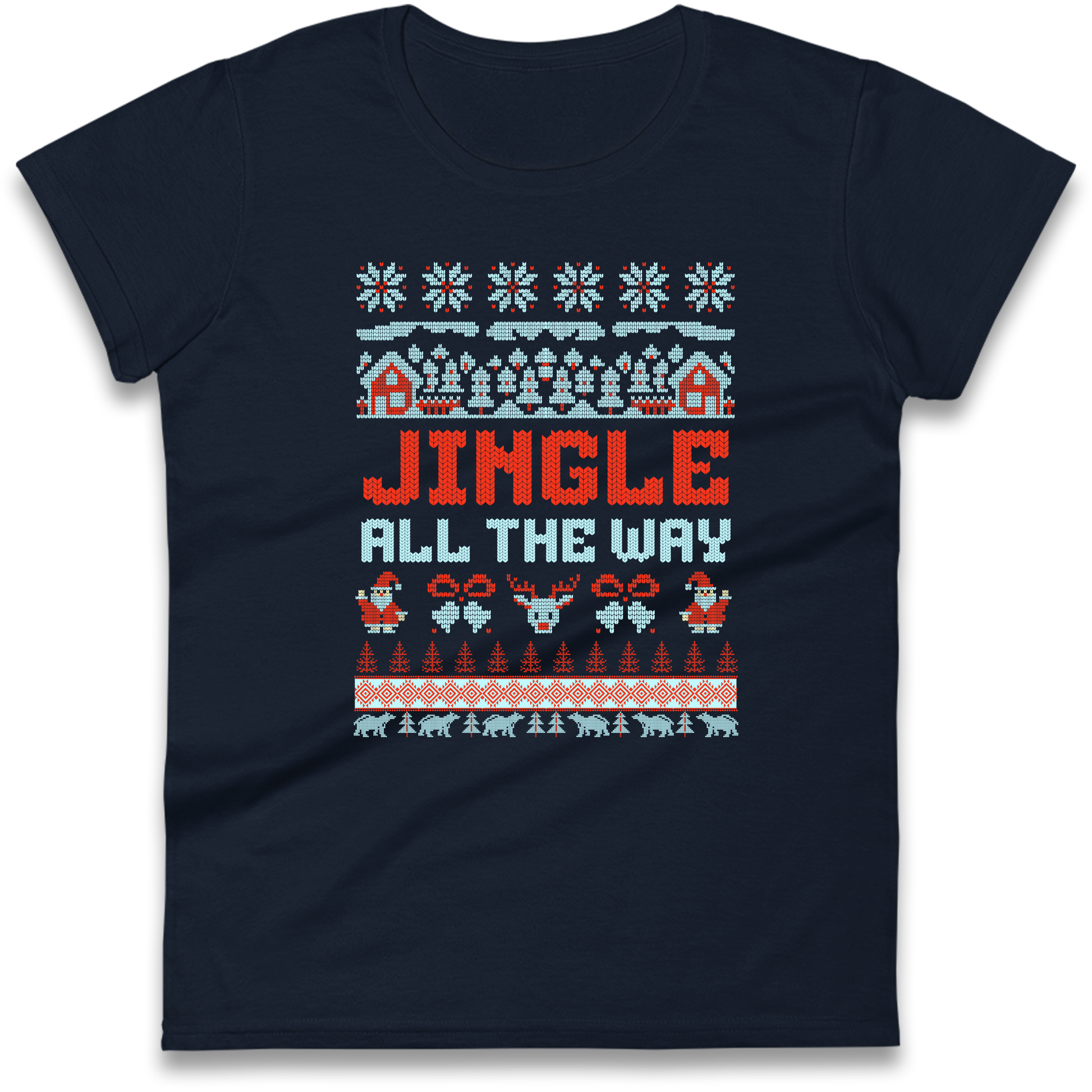 Jingle All The Way Christmas Ladies Shirt