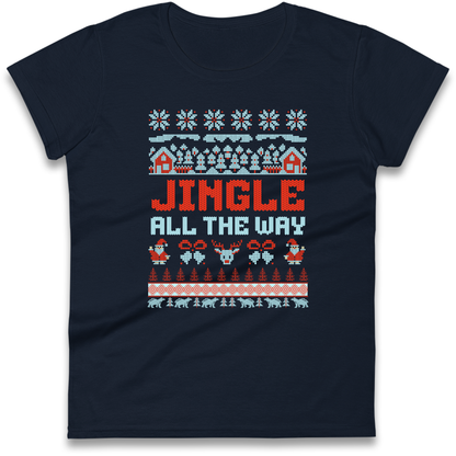 Jingle All The Way Christmas Ladies Shirt