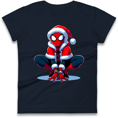 Spiderman Santa Ladies Shirt