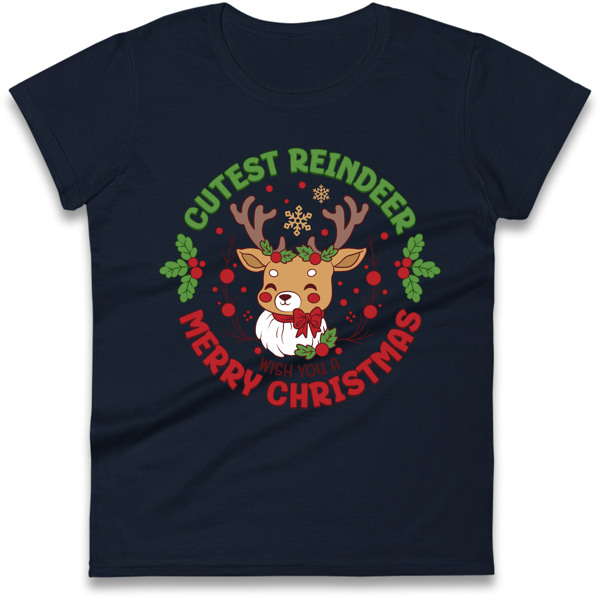 Cutest Reindeer Ladies Shirt
