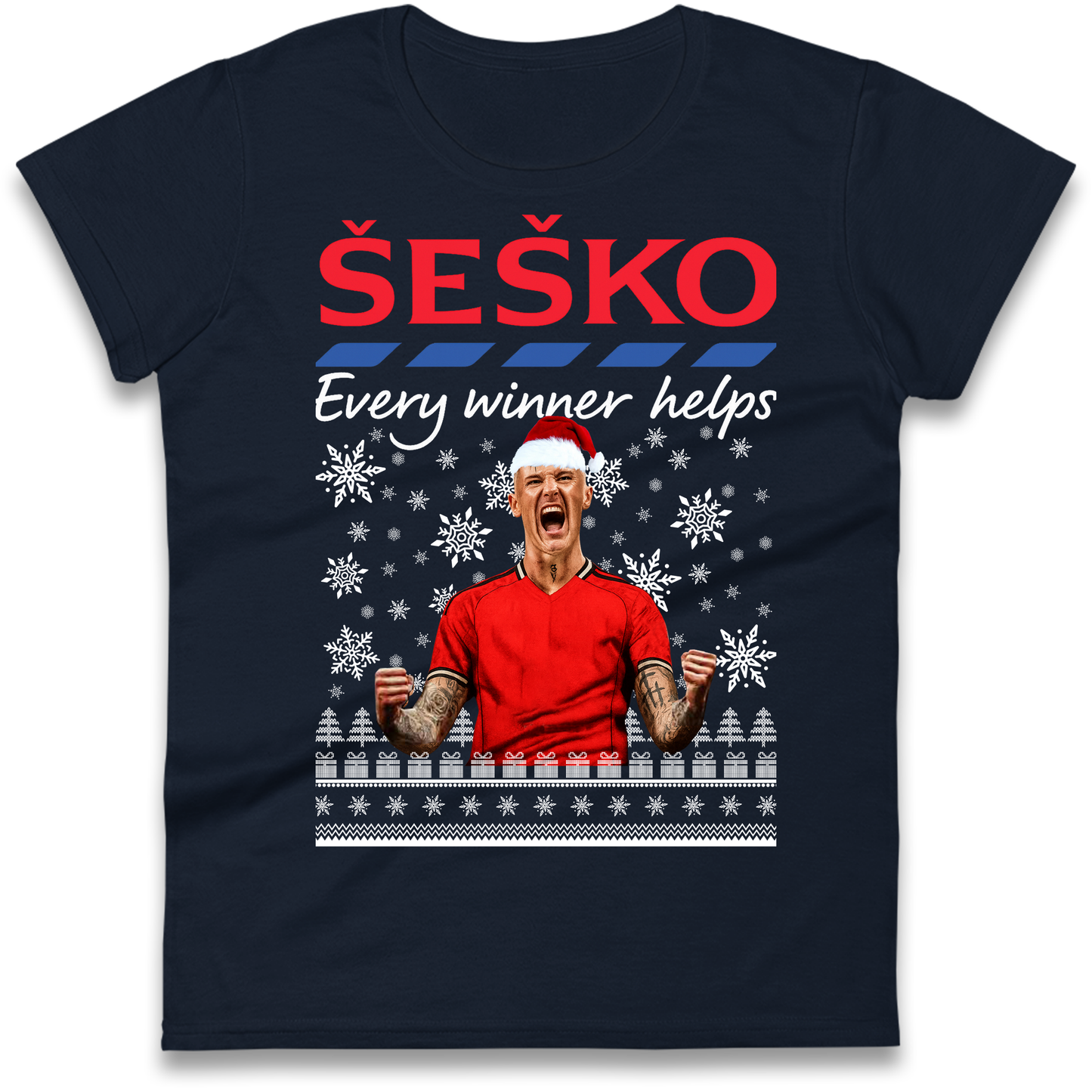 Benjamin Sesko Christmas Ladies Shirt