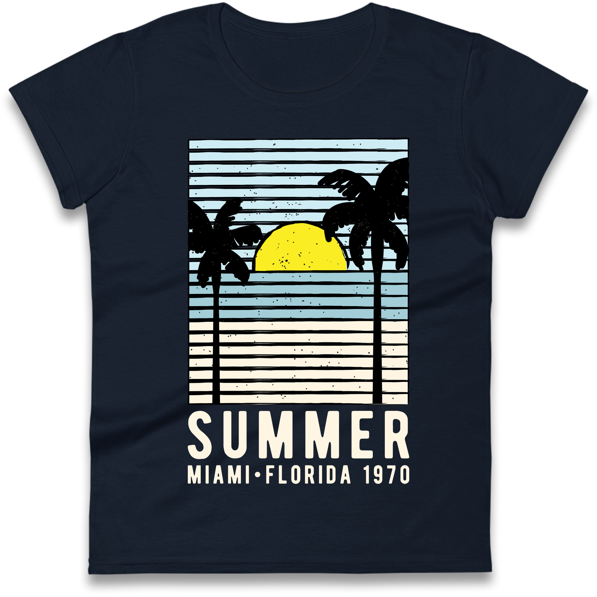 Summer Miami Florida 1970 Ladies Shirt