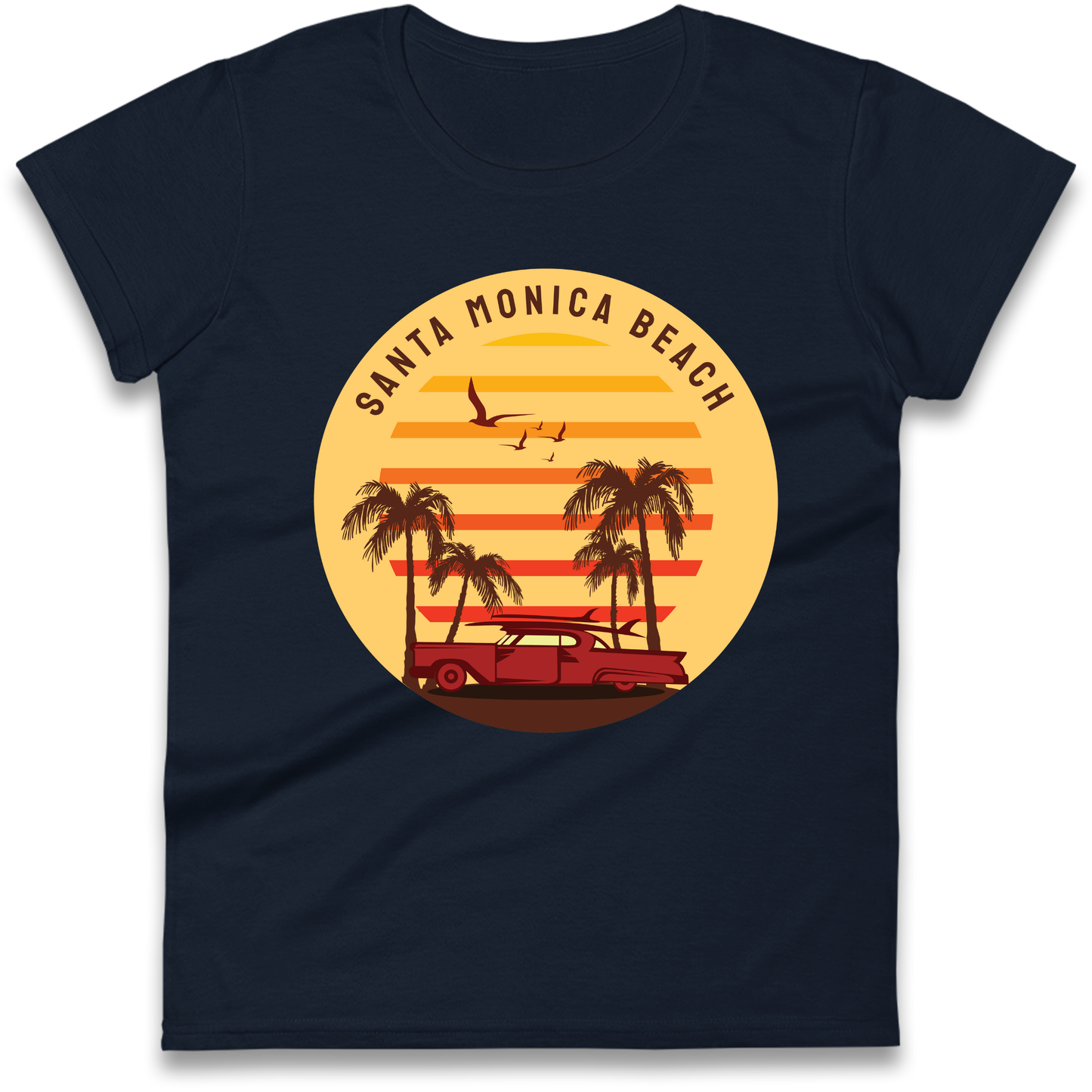 Santa Monica Beach Ladies Shirt
