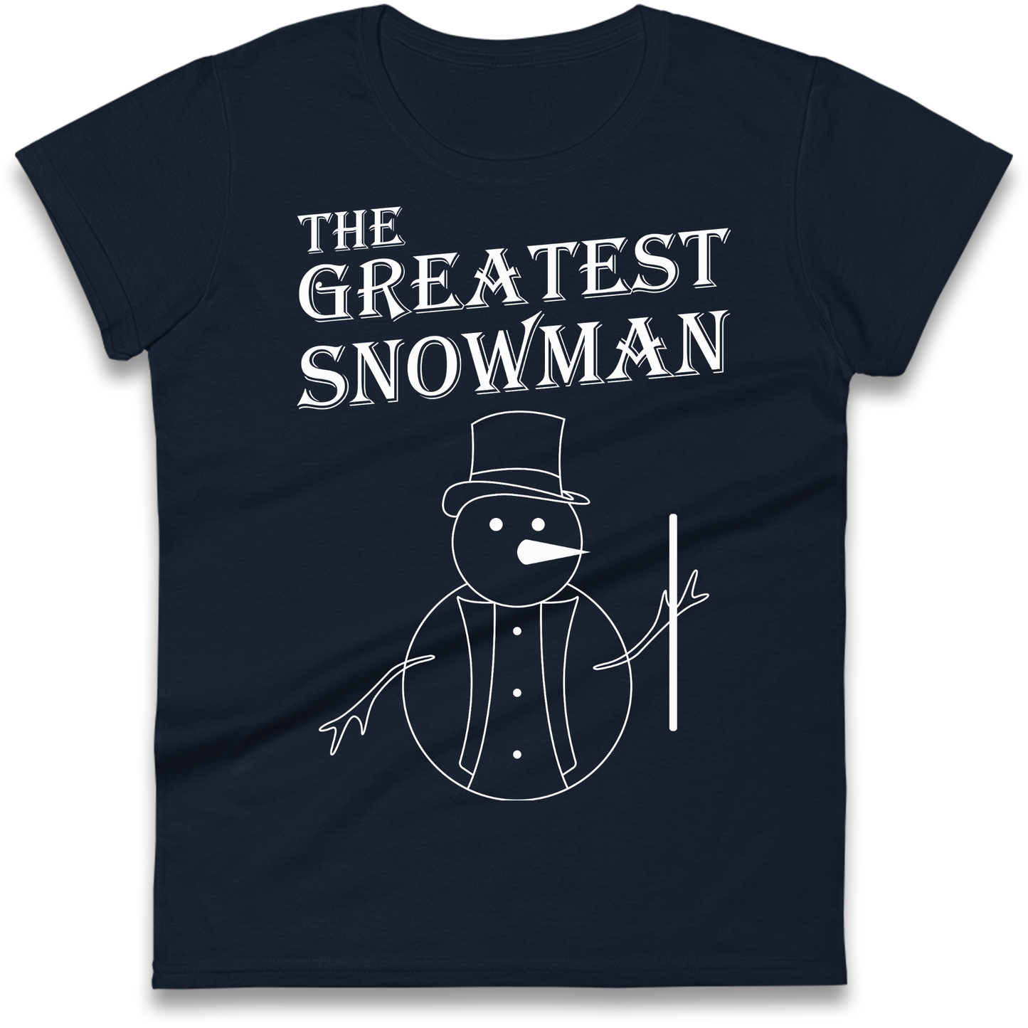 The Greatest Snowman Christmas Ladies Shirt