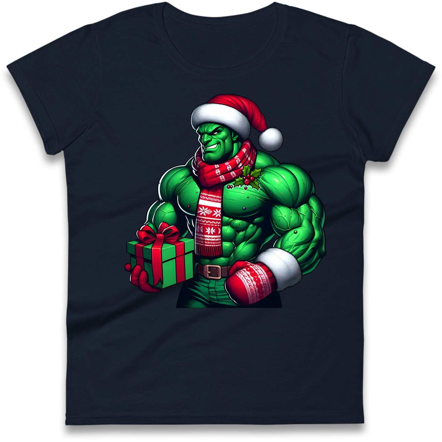 The Hulk Santa Ladies Shirt