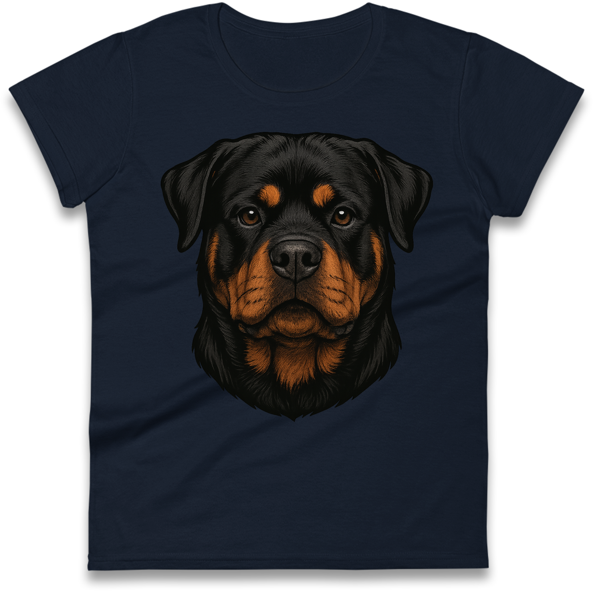 Rottweiler Face Ladies Shirt
