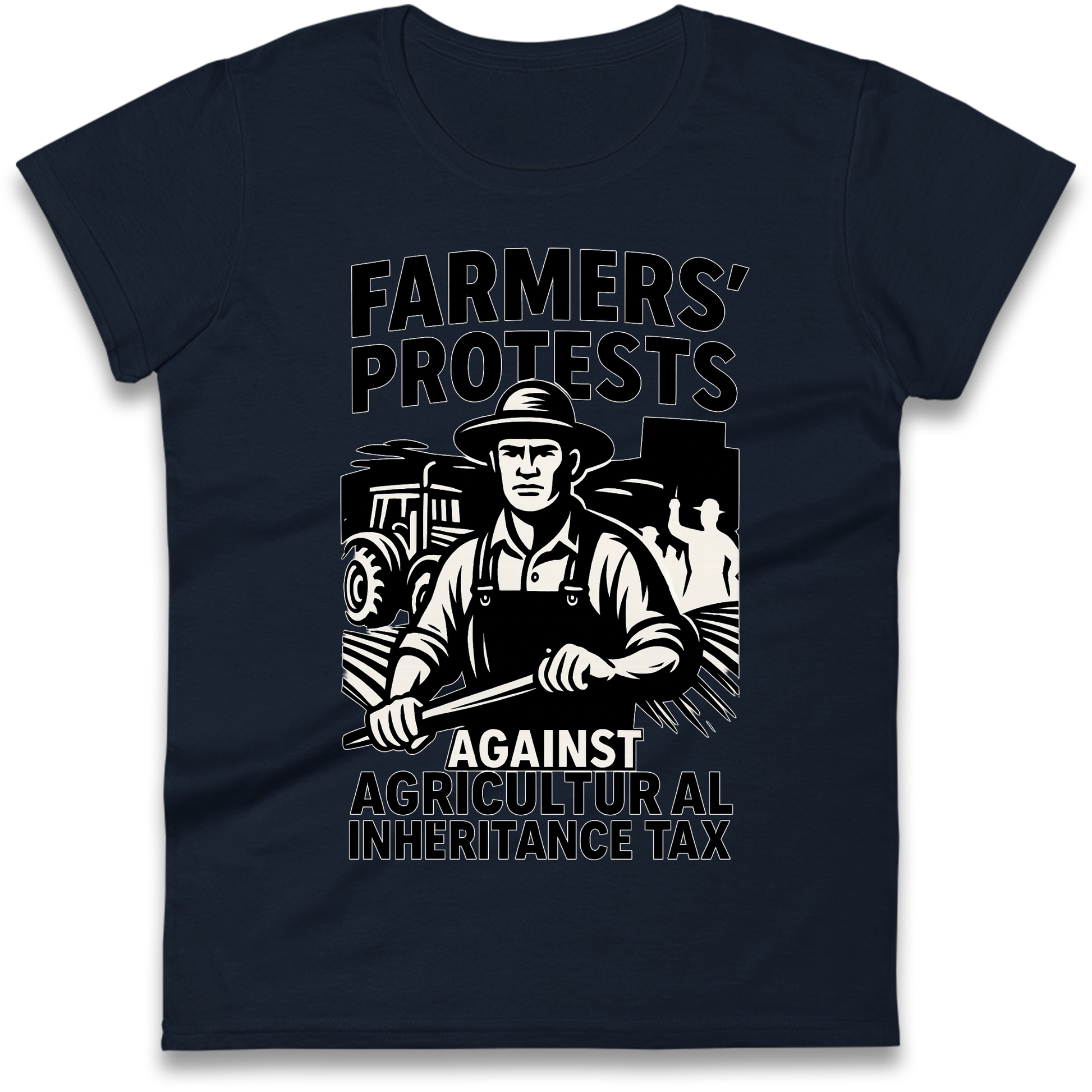 Farmers’ Protests Against Agricultural Inheritance Tax Ladies Shirt