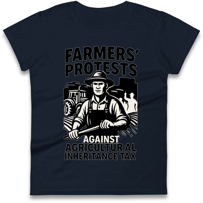 Farmers’ Protests Against Agricultural Inheritance Tax Ladies Shirt
