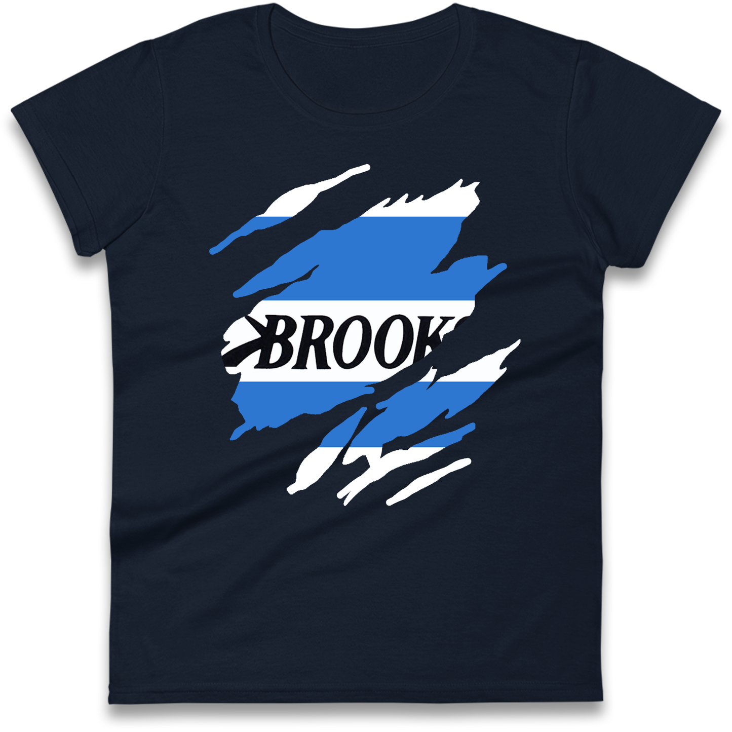Retro QPR 1992 Torn Effect Ladies Shirt