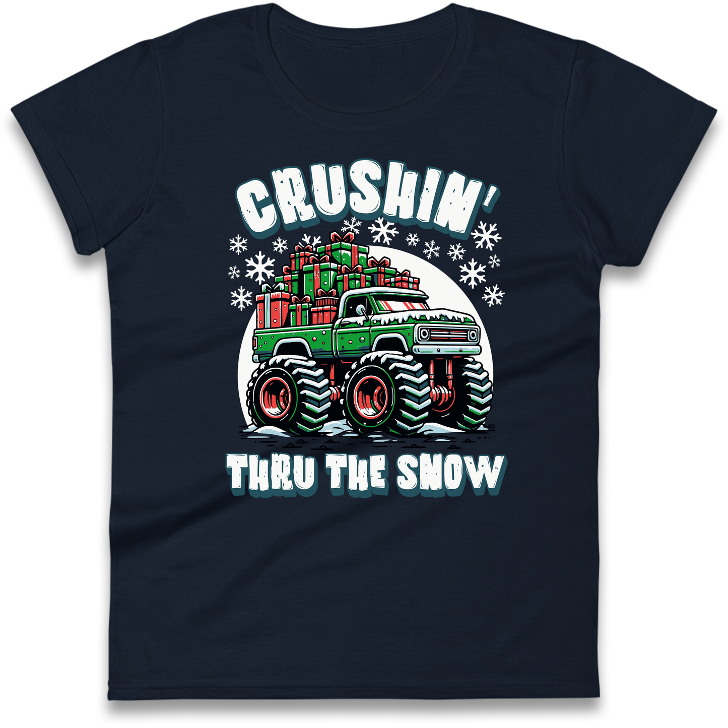 Crushin Thru The Snow Ladies Shirt