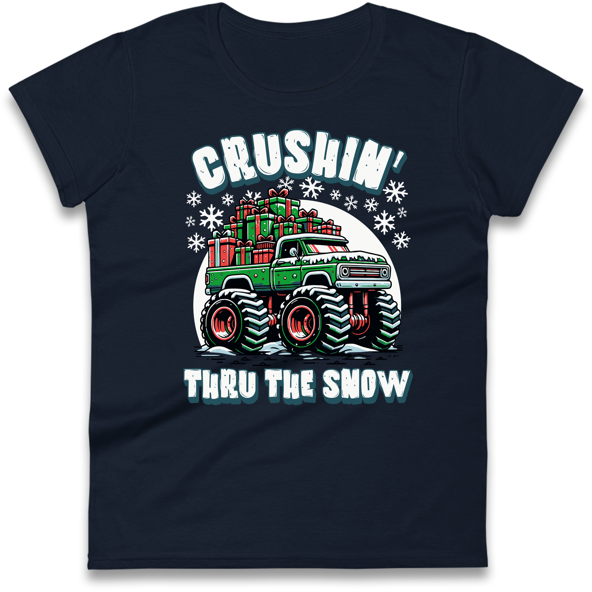 Crushin Thru The Snow Ladies Shirt