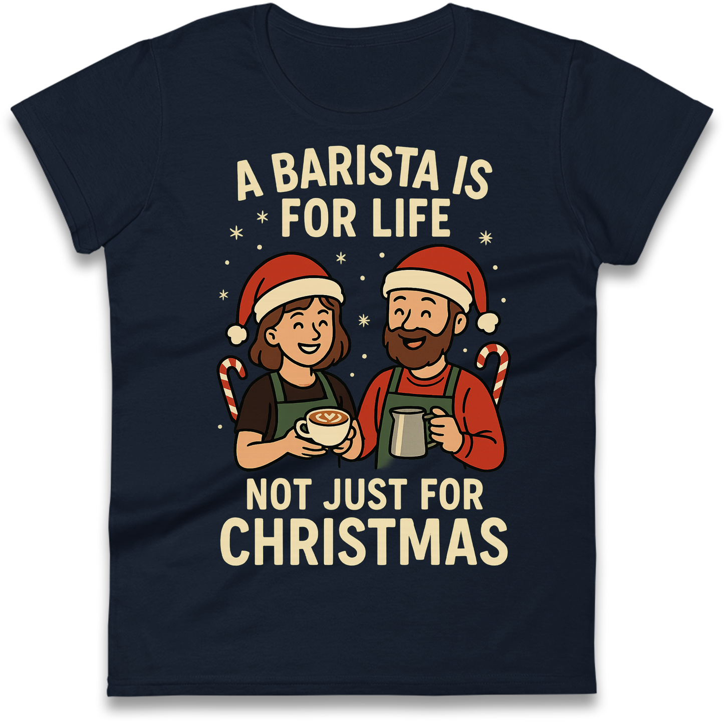 Barista Christmas Ladies Shirt