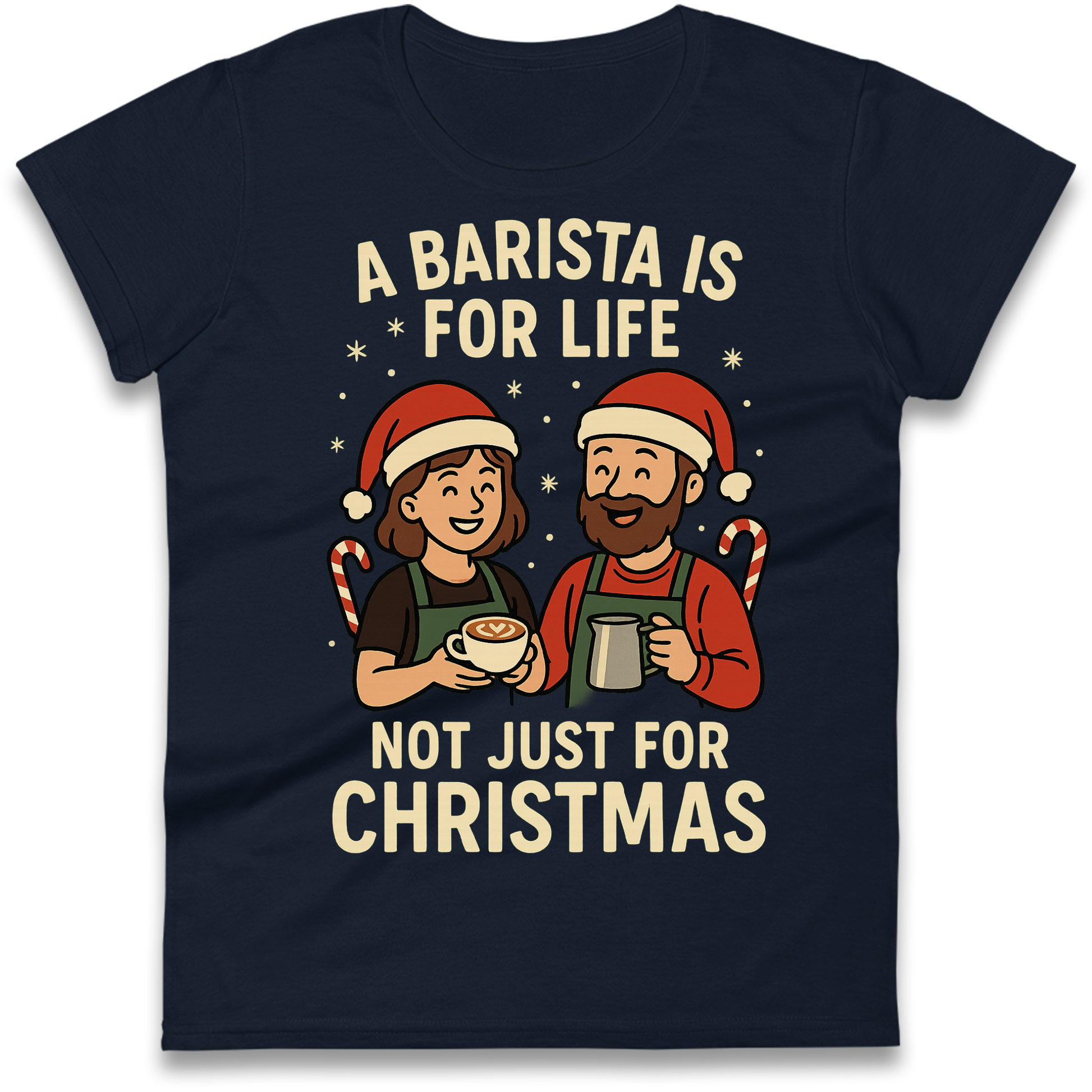 Barista Christmas Ladies Shirt