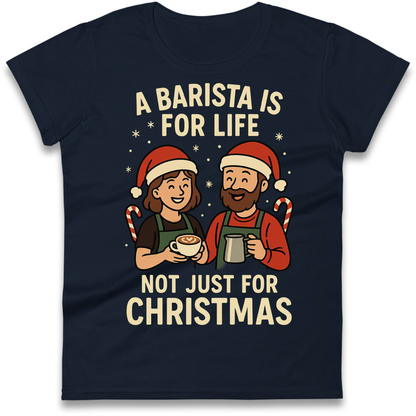 Barista Christmas Ladies Shirt