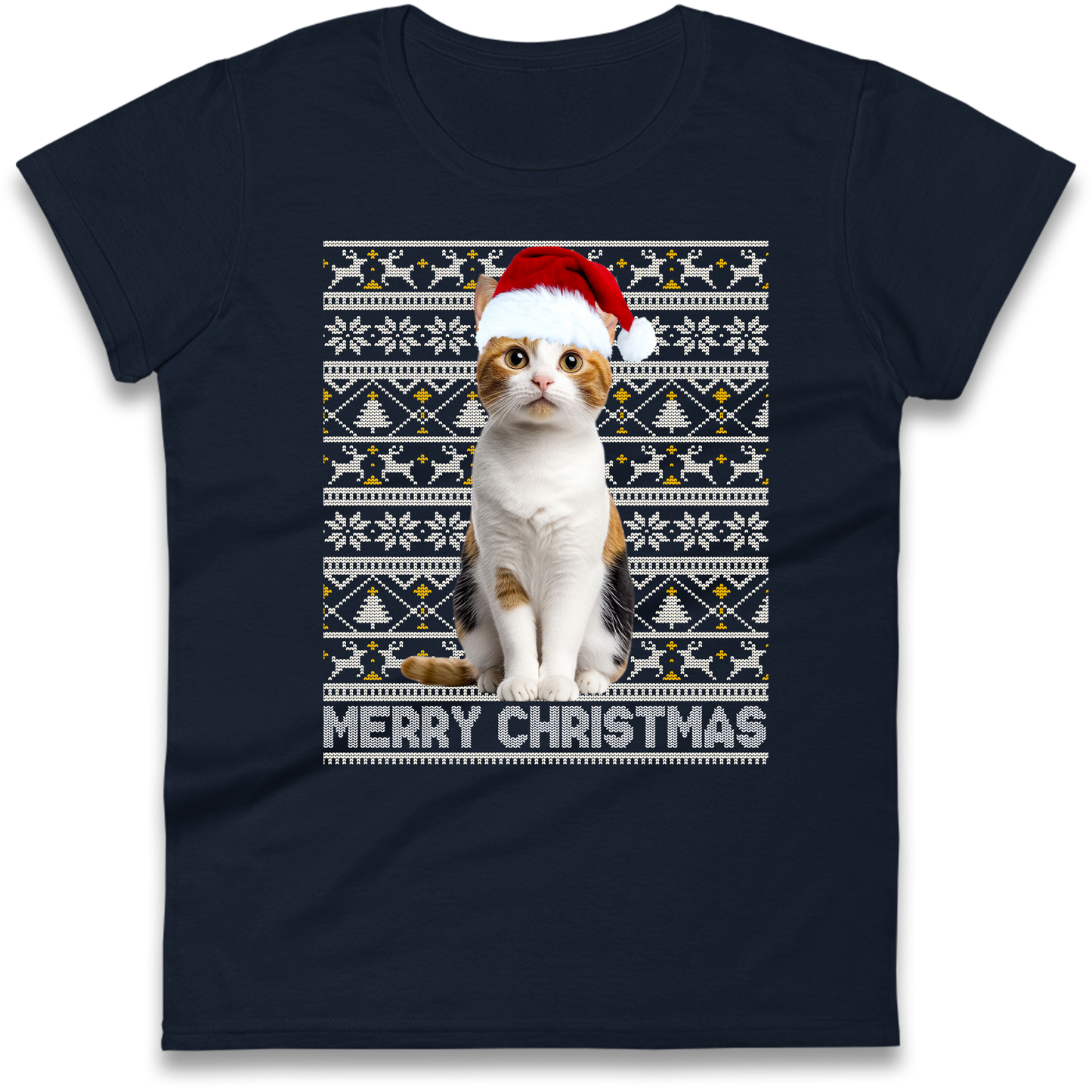 Merry Christmas Cat Ladies Shirt
