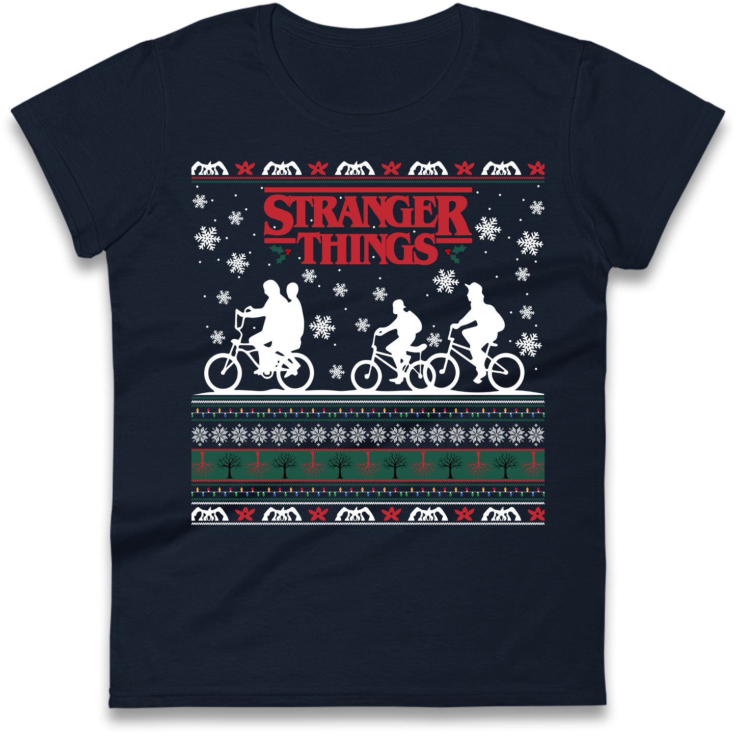 Stranger Things Christmas Ladies Shirt