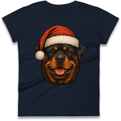 Rottweiler Christmas Ladies Shirt