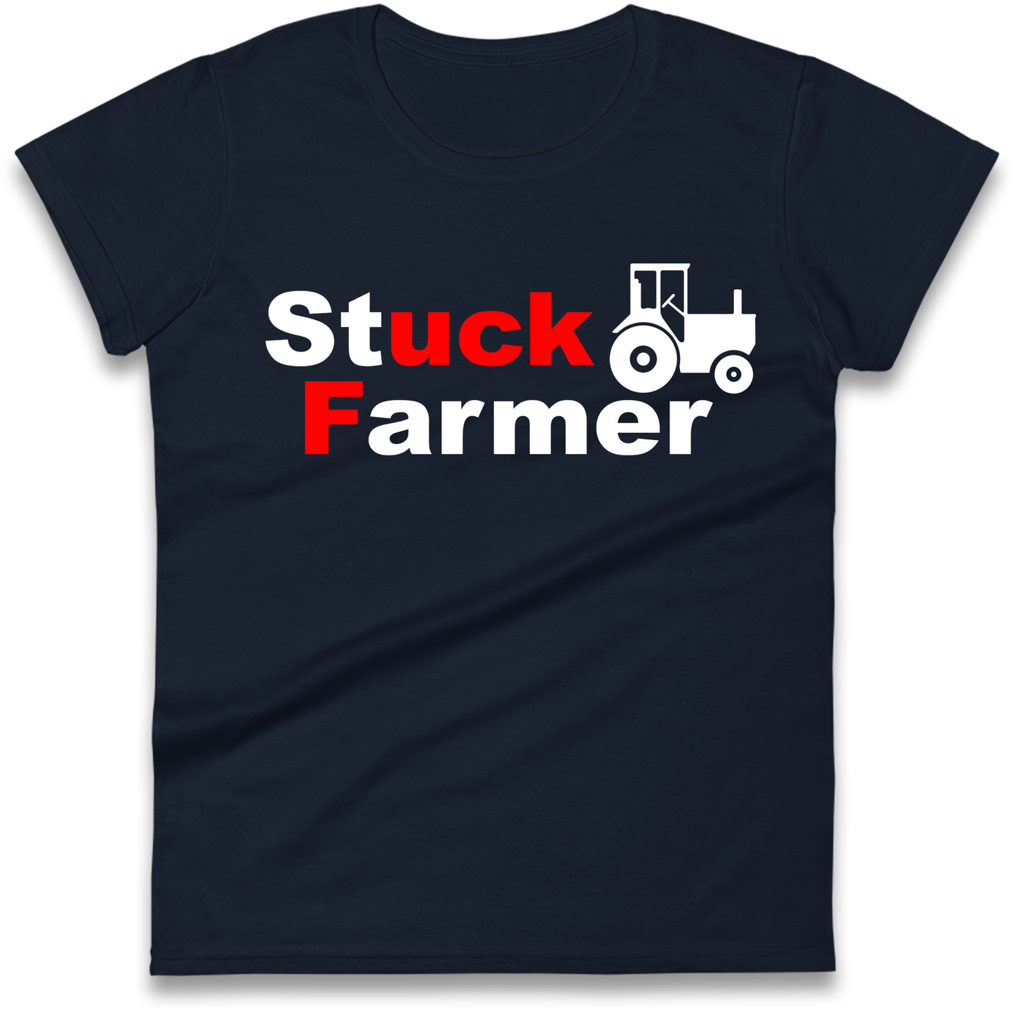 Stuck Farmer Ladies Shirt