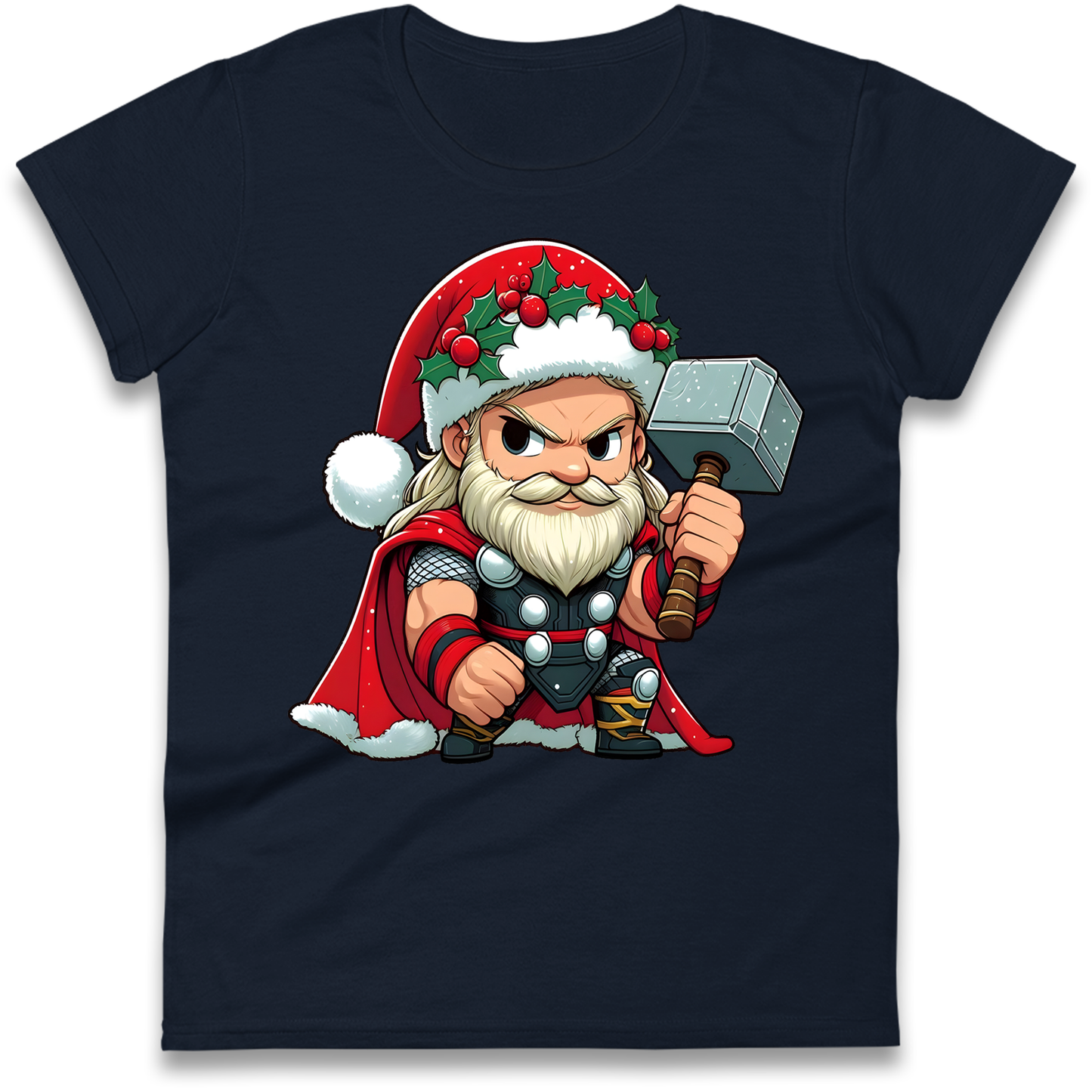 Thor Santa Ladies Shirt