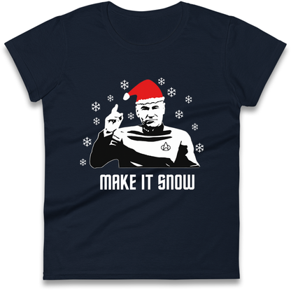 Make It Snow Ladies Shirt