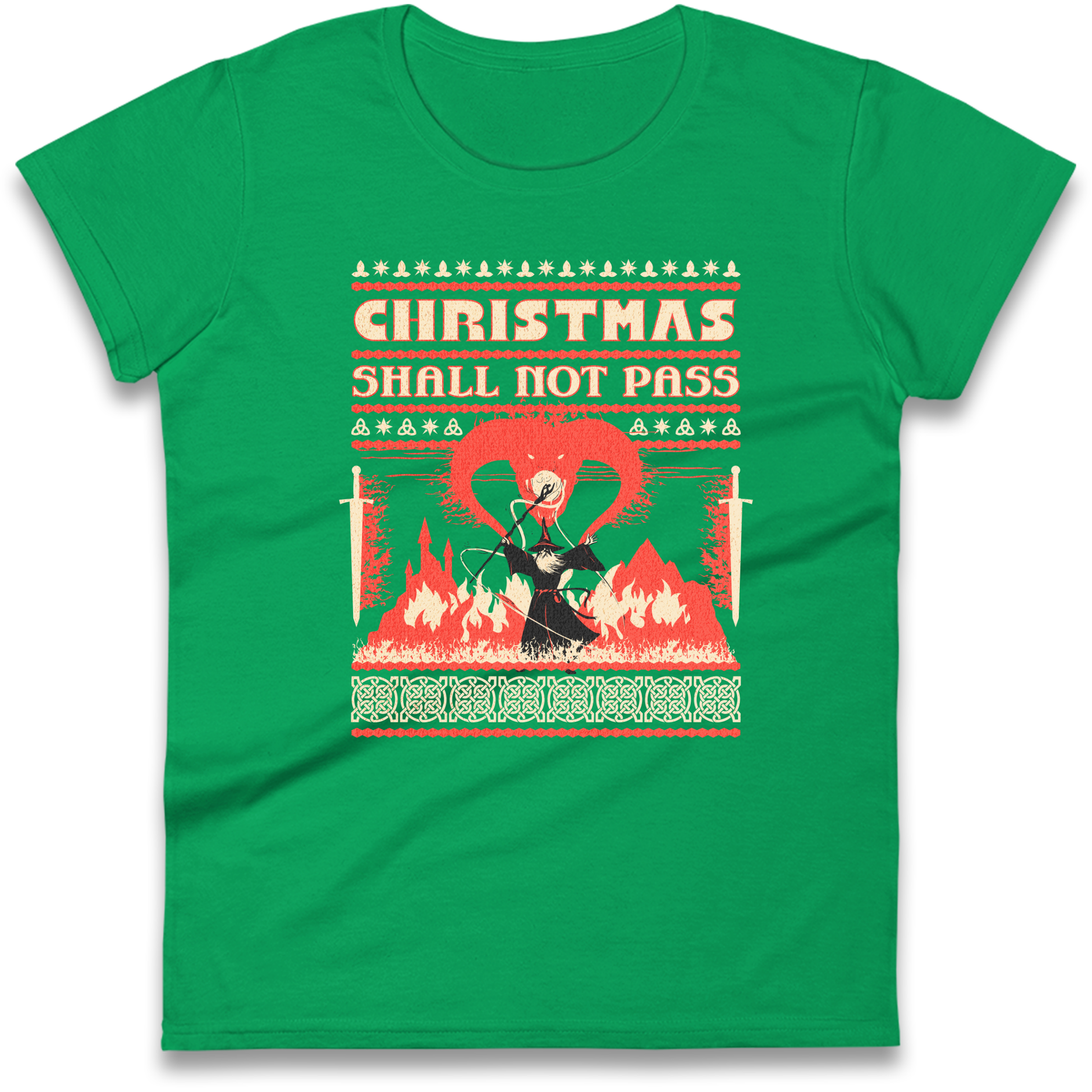 Christmas Shall Not Pass Ladies Shirt